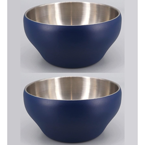 Tazones de Doble Pared, Acero Inoxidable Pulido Negro Mate Premium, Ecológicos, Cómodos para Comer, para Restaurantes y Catering - Product Image 5