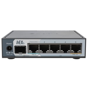 Mikrotik hEX S (2025) | <b>Router</b> | E60iUGS, 5x GbE RJ45, 1x SFP, PoE out, USB - Product Image 1