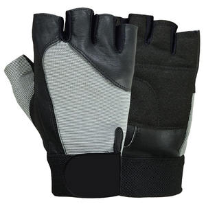 Guantes de gimnasio unisex de medio dedo Guantes de entrenamiento de cuero transpirable para deportes y levantamiento de pesas - Product Image 6