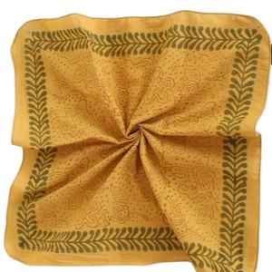 Bandana carré rétro en coton à motif cachemire pour homme et femme, foulard pour cheveux et cou, style vintage - Product Image 1