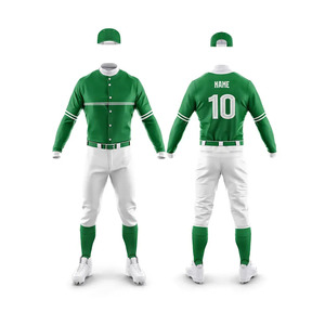 Conception uniforme de maillot de baseball personnalisé de belle qualité pour hommes, uniforme de softball sublimé pour jeunes avec pantalon - Product Image 6