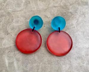 Dernières créations de boucles d'oreilles en résine époxy, boucles d'oreilles faites à la main, bijoux à la mode, cadeaux pour mariage et événements pour filles au meilleur prix - Product Image 3