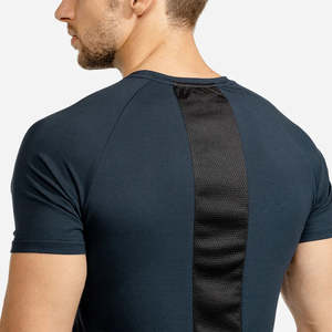 เสื้อยืดออกกำลังกายผ้าฝ้ายริงเกอร์100% สำหรับฝึกซ้อมฟิตเนสเสื้อเชิ้ตออกกำลังกาย - Product Image 6