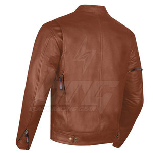 Chaqueta de Motociclista de Cuero para Hombre, Cómoda, Resistente al Fuego, Impermeable, Resistente al Viento, Resistente al Desgaste, Negra, para Invierno, Superventas - Product Image 4
