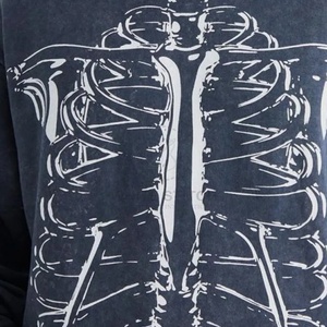 Sweat à capuche unisexe en molleton vintage délavé à l'acide, imprimé à l'écran, neuf, sur mesure, 100% coton, séchage rapide, respirant, hiver - Product Image 3