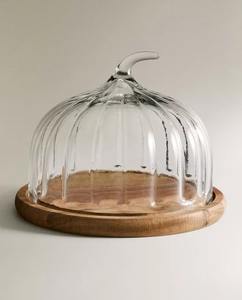 Plat à gâteau en bois en forme de citrouille, très vendu - Product Image 4