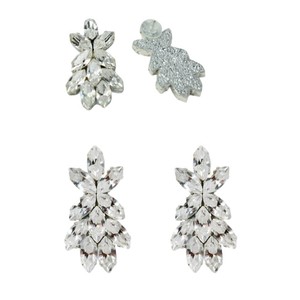 Italiano de alta calidad hecho a mano Eris línea nupcial pendientes de cristal hechos a mano para bodas - Product Image 1