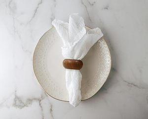 Servilletero Roand de madera de súper lujo, servilletero único en forma de Vintage, decoración de mesa para fiesta de boda, servilletero exclusivo, Navidad India - Product Image 6