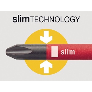 VDE Insulated SlimFix <b>Screwdriver</b> 3201 4.5mm Cutting Width 125mm Blade Length by for WIHA - Product Image 3