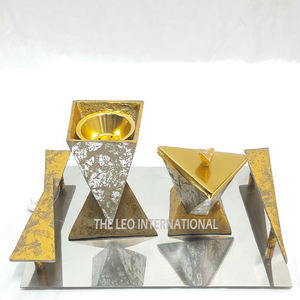 ชุดหัวเผาเครื่องหอมสแตนเลสขัดเงาสไตล์อาหรับ - Product Image 2