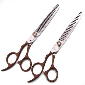 Professional Quality Stainless Steel Custom Logo Pet Grooming <b>Scissors</b> Straight <b>Dog</b> <b>Scissors</b> - Product Image 6
