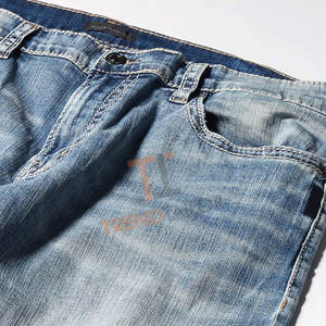 Pantalon en jean pour homme, coupe ample, tissu doux, pour un style urbain, pantalon en jean léger pour homme - Product Image 6