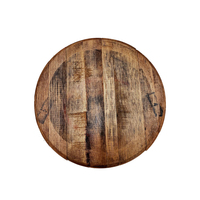 Couvercle décoratif en bois brun fait main, durable, pour fûts à bière, origine Mexique, La Casa Del Barril