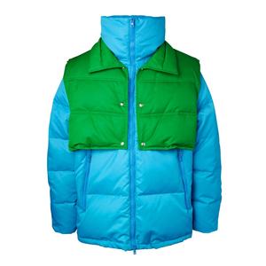 Custom High Street Style Winter Puffer Down Jacket para los hombres al por mayor con cuello con capucha - Product Image 3