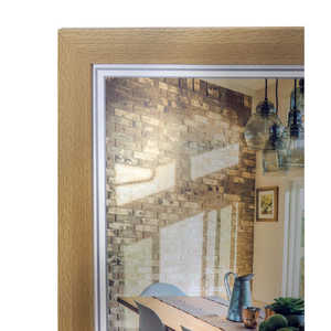 Cadre d'affichage en plastique hêtre clair 50 x 100 cm – Présentoir élégant pour affiches et œuvres d'art - Product Image 2