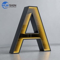 Fabricant d'origine Abyss SignTunnel Infinity LED Sign : Chiffres lumineux de 4 pieds, grands chiffres avec éclairage