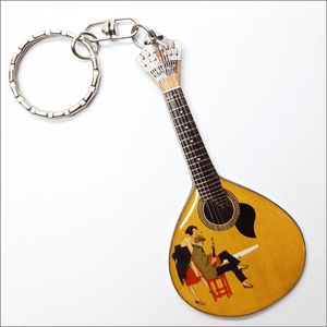 พวงกุญแจกีต้าร์ขนาดเล็กออกแบบโปรตุเกสสำหรับตกแต่งโมเดลระบายสีของเล่น - Product Image 3