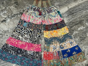 กางเกง Palazzo 7ชั้นผ้าไหมแบบโบฮีเมียน - Product Image 4