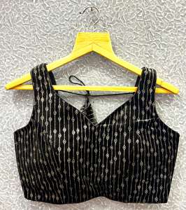 Blusa moderna de Strach con válvulas pesadas, diseño formal de verano listo para usar con hermoso nudo, patrón abierto en la espalda RADHEY - Product Image 3