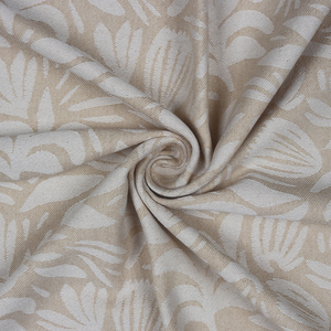 ผ้าปูโต๊ะผ้าทอลายดอกไม้สีเบจขนาด130x180ซม. ผ้าทอสี่เหลี่ยมผืนผ้าสิ่งทอภายในบ้านชั้นนำของอินเดีย - Product Image 3