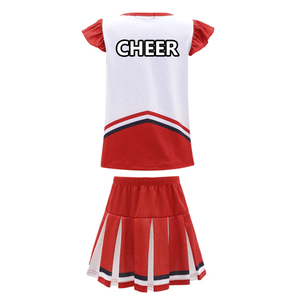 Uniforme de porristas personalizado de alta calidad para niños, falda de porristas de fútbol sin mangas para bebés, vestido para niñas, Ropa de baile - Product Image 5