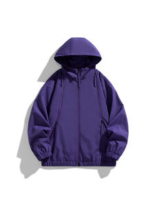 Veste bomber décontractée à col montant et à capuche pour homme, nouvelle collection, taille 3XL, en toile imperméable et coupe-vent, douce et ample, pour l'automne - Product Image 4