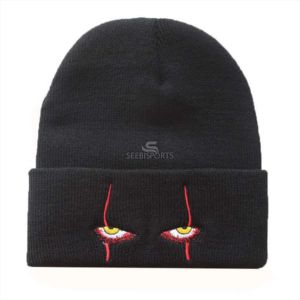 Custom Wholesale Beanie Your Own Embroidery Logo Woven Label 100% Acrylic Beanie Hat/Adult Size - Product Image 5
