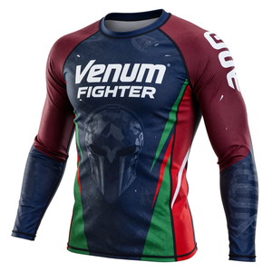 Ropa Deportiva Profesional de Alta Calidad Multiusos para Surf, Natación, Entrenamiento de Sublimación, Muay Thai, Venum Fighter Rash Guard - Product Image 1