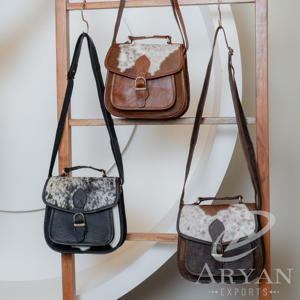 Véritable sac à main en cuir de fourrure de vachette sac à bandoulière sac à bandoulière élégant vente chaude nouveau Design sac à bandoulière pour les femmes - Product Image 4