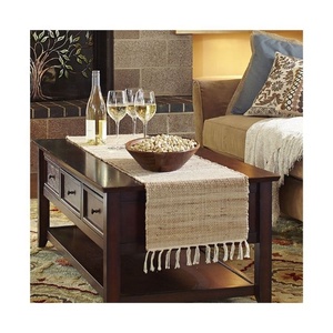 Royal Dinner Table Decoration Product Sustainable Embroidered Royal Pink Microfiber 100% Organic Cotton Attractive Table <b>Runners</b> - Product Image 5