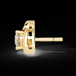 Pendientes de joyería de moda 14K oro triángulo Stud pendiente completo diamante Triangular Moissanite diamante Stud pendiente mujeres - Product Image 6