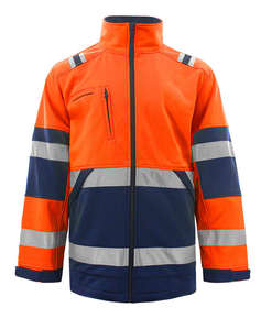 Chaqueta de Seguridad Reflectante de Alta Visibilidad HSI para Invierno, Forrada de Polar, con Cierre y Logotipo Personalizado para Hombre - Product Image 1