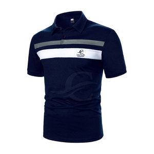 Polo de algodón y poliéster para hombre, camiseta de manga corta, informal, para Golf, deportiva, ajustada - Product Image 1