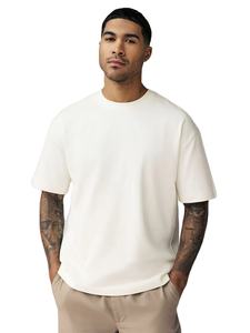 เสื้อยืดผู้ชายโอเวอร์ไซส์ผ้าฝ้ายซักได้สไตล์วินเทจ100% พิมพ์ลายผลิตตามสั่งผลิตในปากีสถาน - Product Image 3