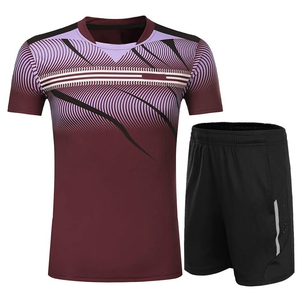 Chemise et short de badminton pour hommes de haute qualité uniformes de tennis de table personnalisables séchage rapide et respirant livraison rapide - Product Image 1