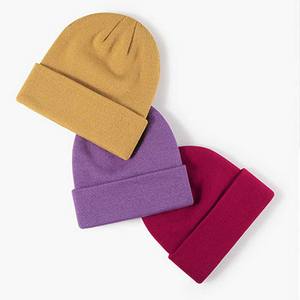 หมวกบีนนี่ไหมพรมอะคริลิก 100% คุณภาพสูงสำหรับฤดูหนาว พิมพ์โลโก้ตามสั่ง ขายส่ง สำหรับผู้ชายและผู้หญิง - Product Image 2