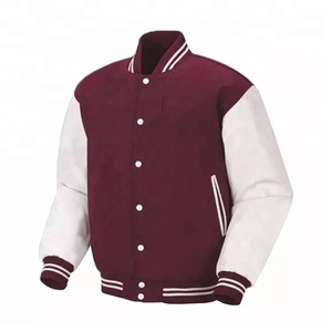 GAF Veste de baseball personnalisée de couleur contrastée vintage Blouson de style streetwear brodé en serviette pour hommes Vestes universitaires pour hommes - Product Image 2