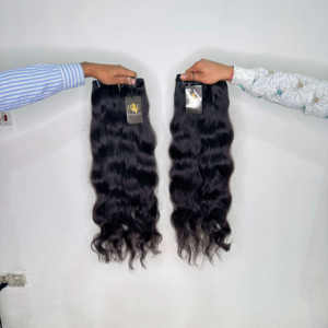 Vague profonde lâche Temple indien Extension de cheveux humains cuticule aligné brut ondulé non traité Remy Grade Style de vague naturelle - Product Image 6