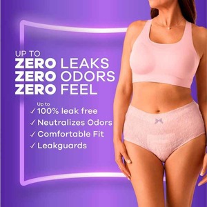 Sous-vêtement pour incontinence et post-partum pour femme, toujours discret, coupe classique, taille extra-large, absorption maximale, 26 pièces - Product Image 4