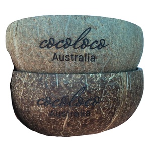 Cuencos de coco Natural marrón, tazón de diseño de logotipo personalizado, precio competitivo de alta calidad, directo de fábrica, venta al por mayor - Product Image 1