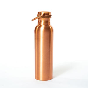 Excellente bouteille d'eau en cuivre bouteille en cuivre écologique sport ayurveda avantage bouteille d'eau martelée 100% pur sain - Product Image 6