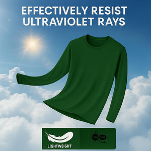 Camiseta Deportiva de Manga Larga para Levantamiento de Pesas, Ropa Deportiva de Gimnasio, el Mejor Material, Secado Rápido, Cuello Redondo, Ropa Casual para Hombre - Product Image 5