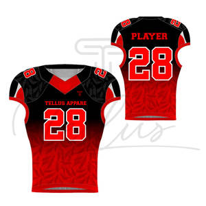 New Arrival High Quality 6 Panel Best Selling Breathable Printed Short Sleeve American <b>Football</b> Jersey Wholesale Cheap Price - Product Image 6
