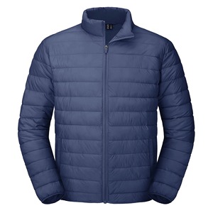 Chaquetas de invierno a prueba de viento con estilo informal Chaquetas de hombre con cremallera de alta calidad Chaqueta acolchada con cuello vuelto personalizada - Product Image 3