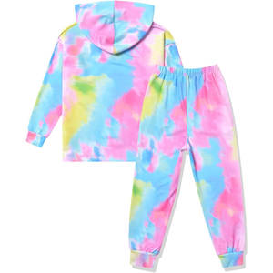 ชุดเสื้อฮู้ดมัดย้อมสำหรับเสื้อสเวตเตอร์ลำลองสำหรับทุกเพศชุดวอร์มใส่วิ่งพร้อมตัวเลือกการพิมพ์แบบปักตามต้องการ - Product Image 2