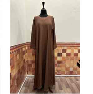 Nouvelle vente en gros d'abayas noires unies, vêtements islamiques simples et modestes, robes abayas musulmanes pour femmes, abayas de Dubaï - Product Image 1