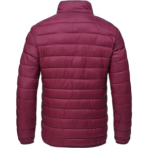 Veste matelassée à capuche pour homme moderne, légère, isolée thermiquement, design chaud, logo frontal pour le streetwear, aventures hivernales - Product Image 2