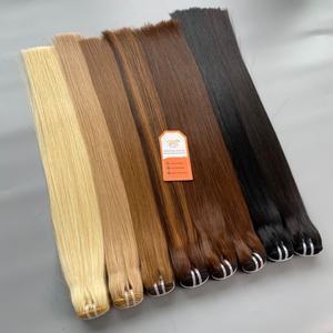 Dropshipping 100g/1 paquete de extensiones de cabello humano vietnamita de trama recta doble Material de cabello humano crudo de alta calidad - Product Image 1
