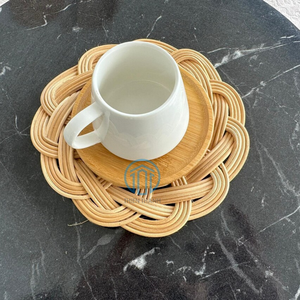 New Design Rattan Woven <b>coaster</b> Inspired Design Rattan <b>Coasters</b> Are Handwoven by Skilled Artisans in Viet Nam - Product Image 6
