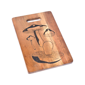 Planche à découper en bois d'acacia Bloc à découper de cuisine avec design gravé au laser Nouvelle planche à fromage et planche à charcutier pour ustensiles de cuisine - Product Image 2